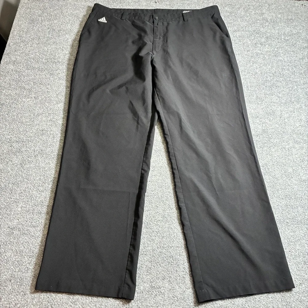 Adidas Climalite Golf Pants Mens 40x32 Black Stretch‎ Straight Leg